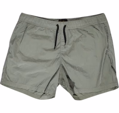 Green Nylon Swim Shorts