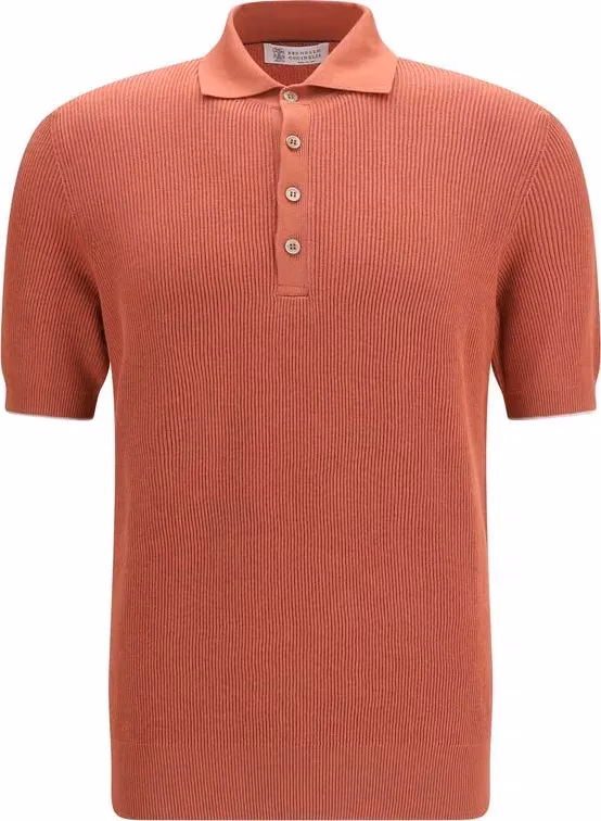 Brunello Cucinelli Multicolor Cotton Polo Shirt