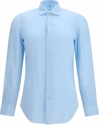 Blue Linen Longsleeve Shirt