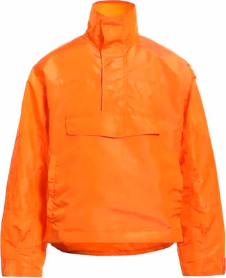 Orange Polyester Shell Jacket