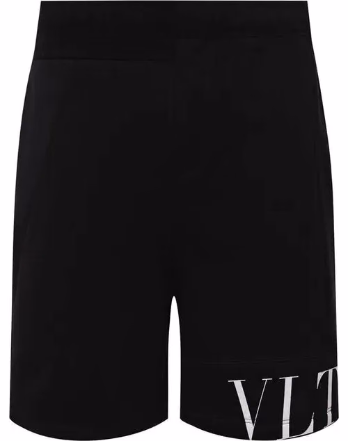 Valentino Garavani Black Modal Shorts