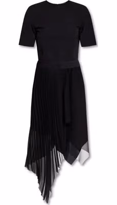 Black Polyester Casual Dress