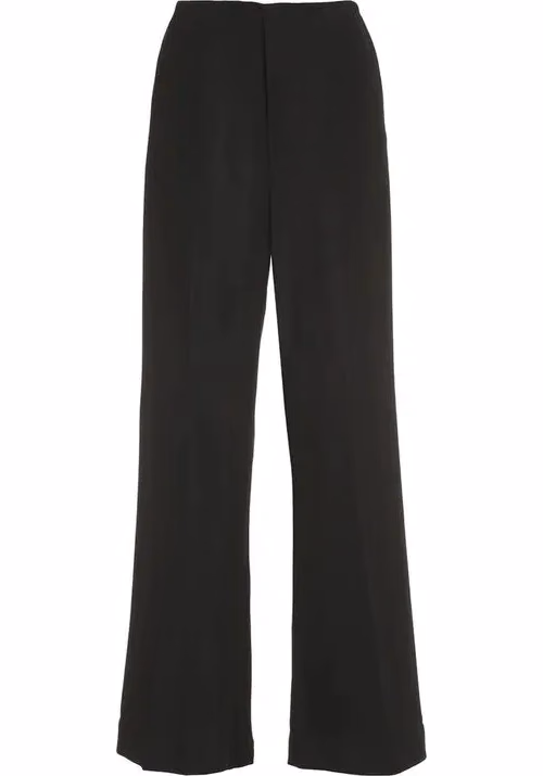 Maison Margiela Black Viscose Casual Pants
