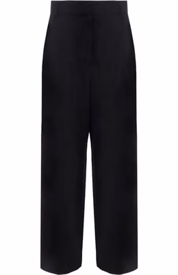 Black Silk Casual Pants