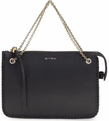 Black Calf Leather Bos Taurus Clutch Bag