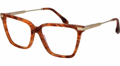 Orange Metal & Plastic Glasses (Frames)