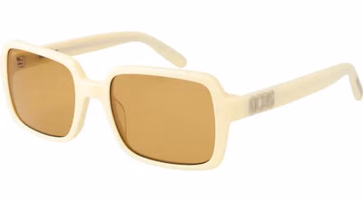 Beige Plastic Sunglasses