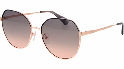 Rose Gold Metal & Plastic Sunglasses