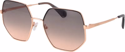 Rose Gold Metal Sunglasses