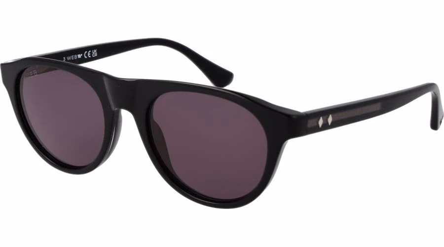 Web Black Plastic Sunglasses