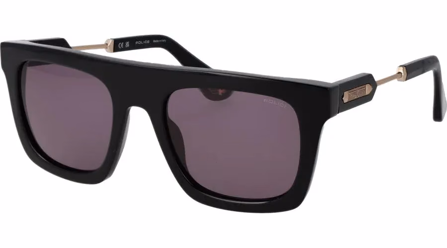 Police Black Cellulose Acetate Sunglasses