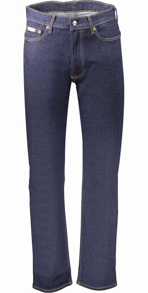 Calvin Klein Blue Cotton Men's Jean Crafted for Elegance and Comfort