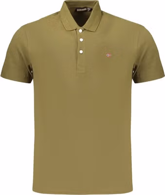 Green Cotton Men's Polo Shirt
