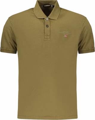 Green Cotton Men's Polo Shirt