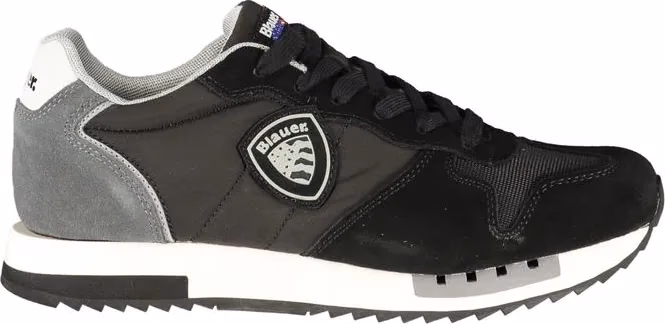 Blauer Black Polyurethane Men's Sneaker