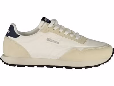 Bianco Polyester Men's Sneaker