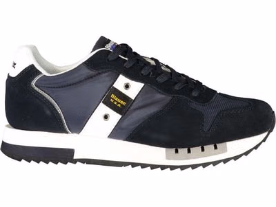 Blue Polyurethane Men's Sneaker
