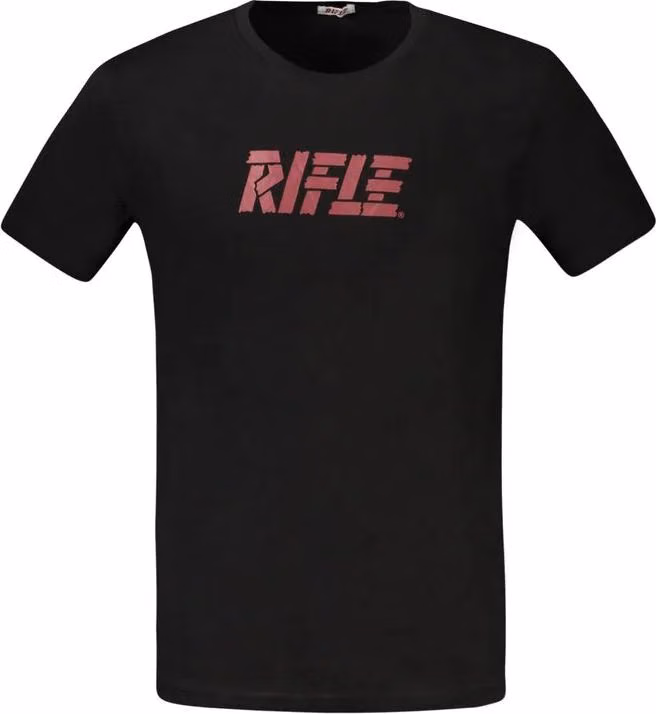 Rifle Black Cotton T-Shirt