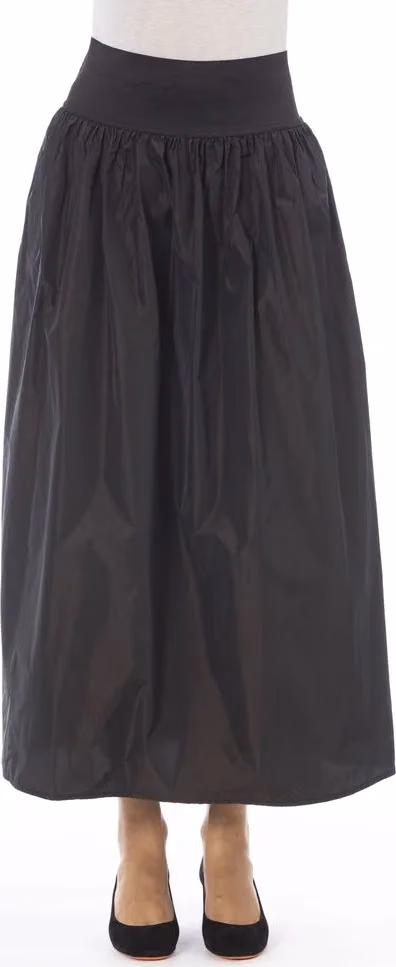 Alpha Studio Brown Polyester Women Skirt