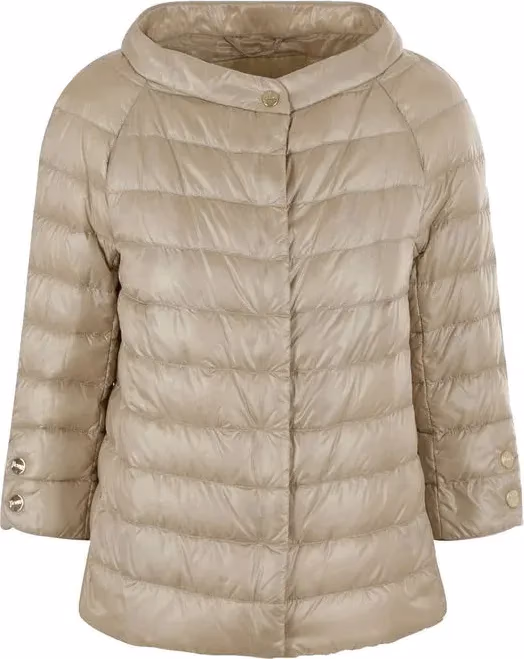 Herno Beige Polyamide Full-Length Jacket