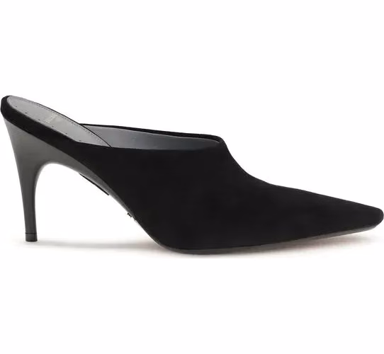 Balenciaga Black Suede Leather Mules