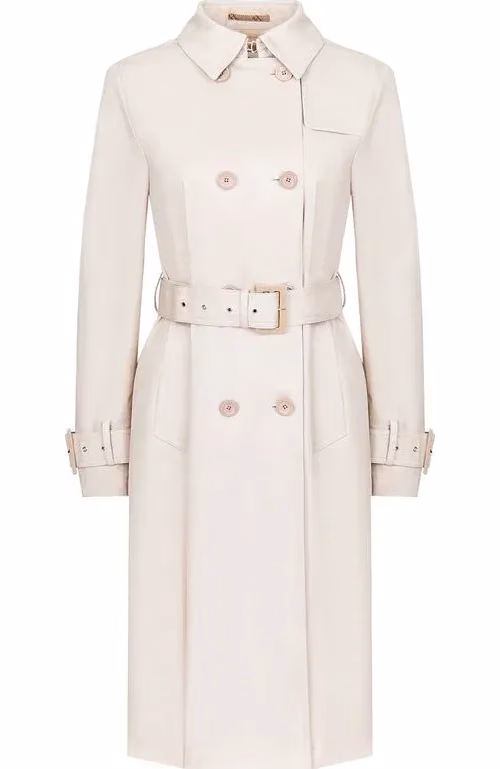 Herno White Cotton Coat