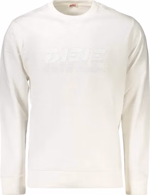 White Cotton Men Sweatshirt