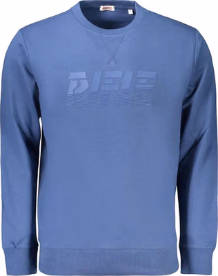 Blue Cotton Men's Sweatshirt