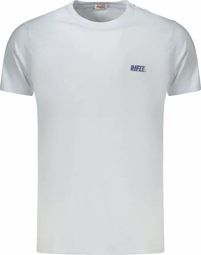 Rifle Light Blue Cotton Men's T-Shirt