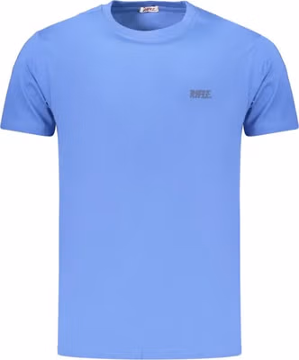 Blue Cotton Men's T-Shirt