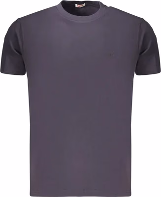Blue Cotton Men's T-Shirt