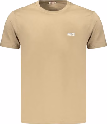 Brown Cotton Men's T-Shirt