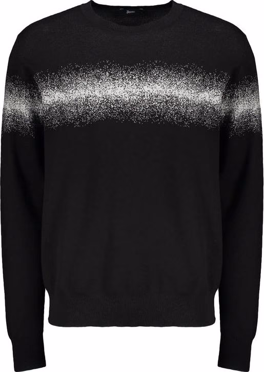 Herno Black Cotton Sweatshirt