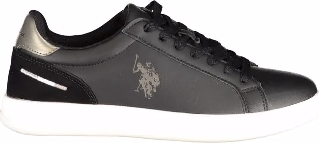 U.S. POLO ASSN. Black Polyurethane Women's Sneaker