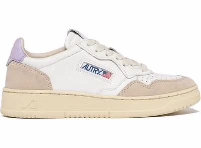 White Leather Low Top Sneakers