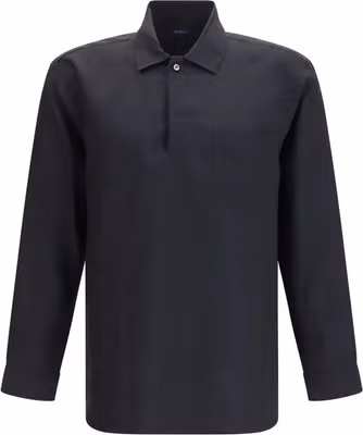 Black Linen Dress Shirt