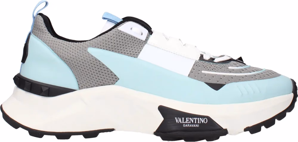 Valentino Garavani Gray Fabric Athletic Sneakers