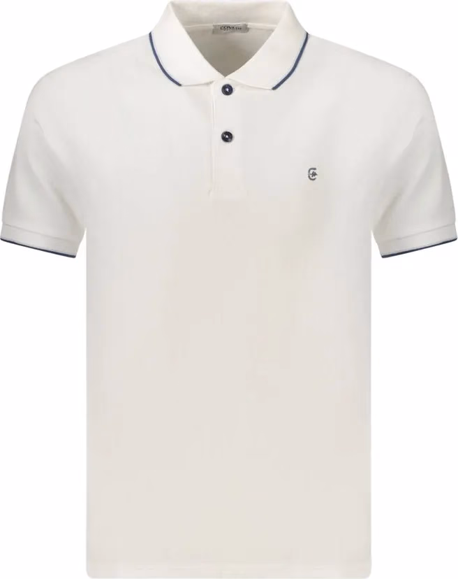 Coveri Moving Bianco Cotton Men Polo