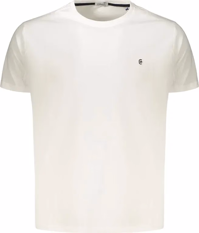 Coveri Moving Bianco Cotton Men's T-Shirt