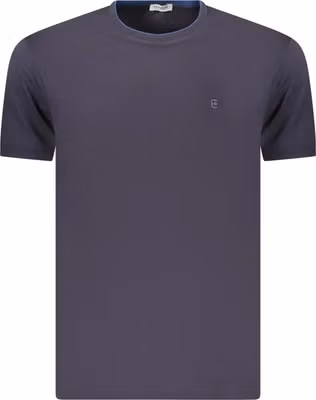 Blue Cotton Men's T-Shirt