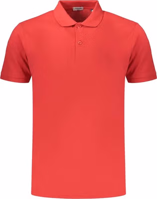 Red Cotton Men's Polo