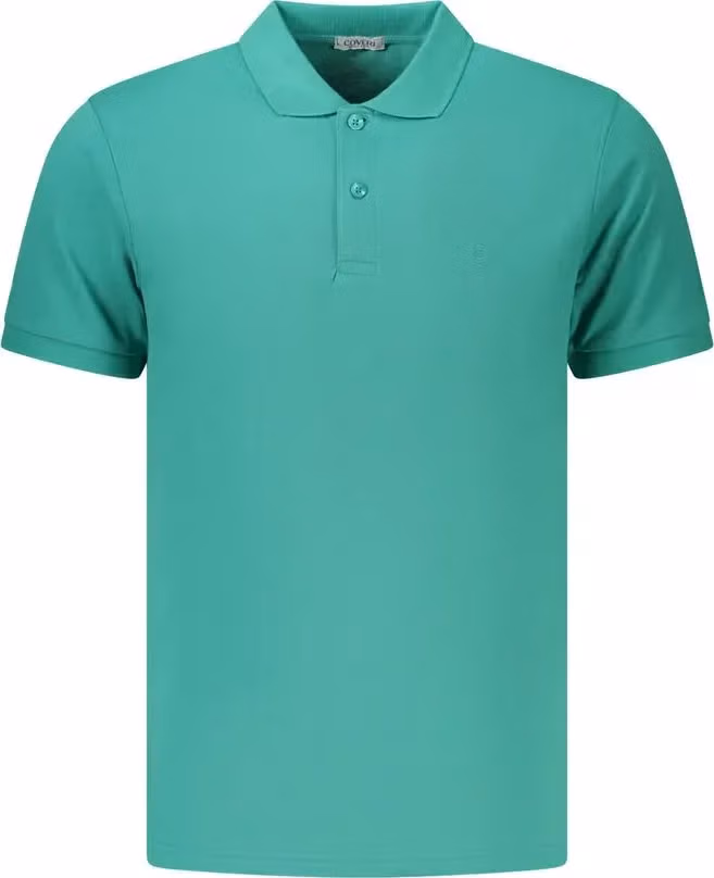 Coveri Moving Green Cotton Men's Polo