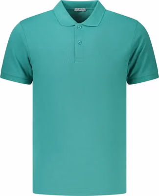 Green Cotton Men's Polo