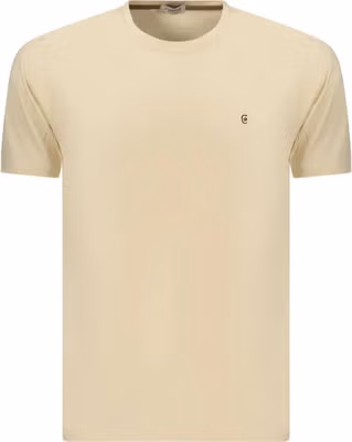 Beige Cotton Men's T-Shirt
