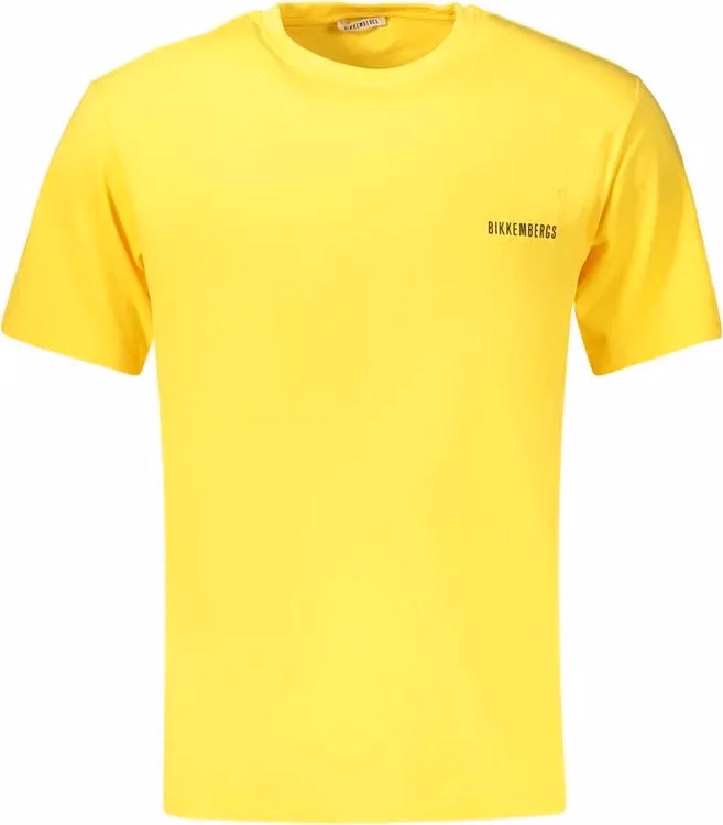 Bikkembergs Yellow Cotton Men's T-Shirt