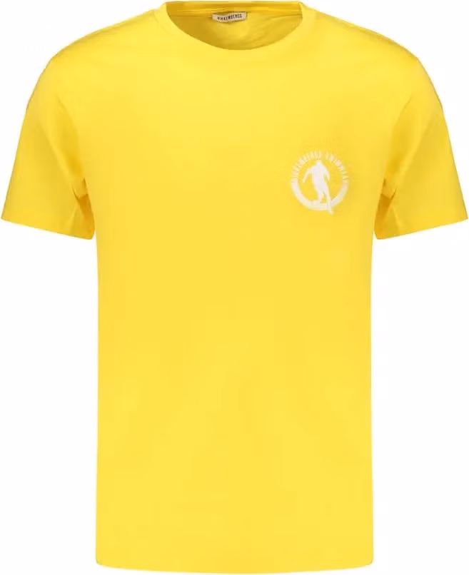 Bikkembergs Yellow Cotton Men's T-Shirt
