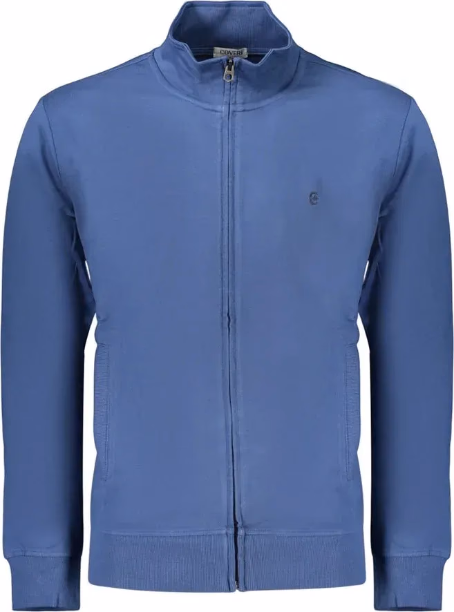 Coveri Moving Blue Cotton Men's Sweatshirt