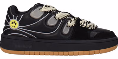 Black Leather Low Top Sneakers