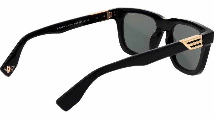 Police Black Cellulose Acetate Sunglasses