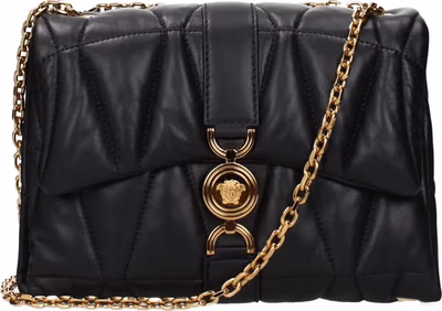 Black Leather Shoulder Bag